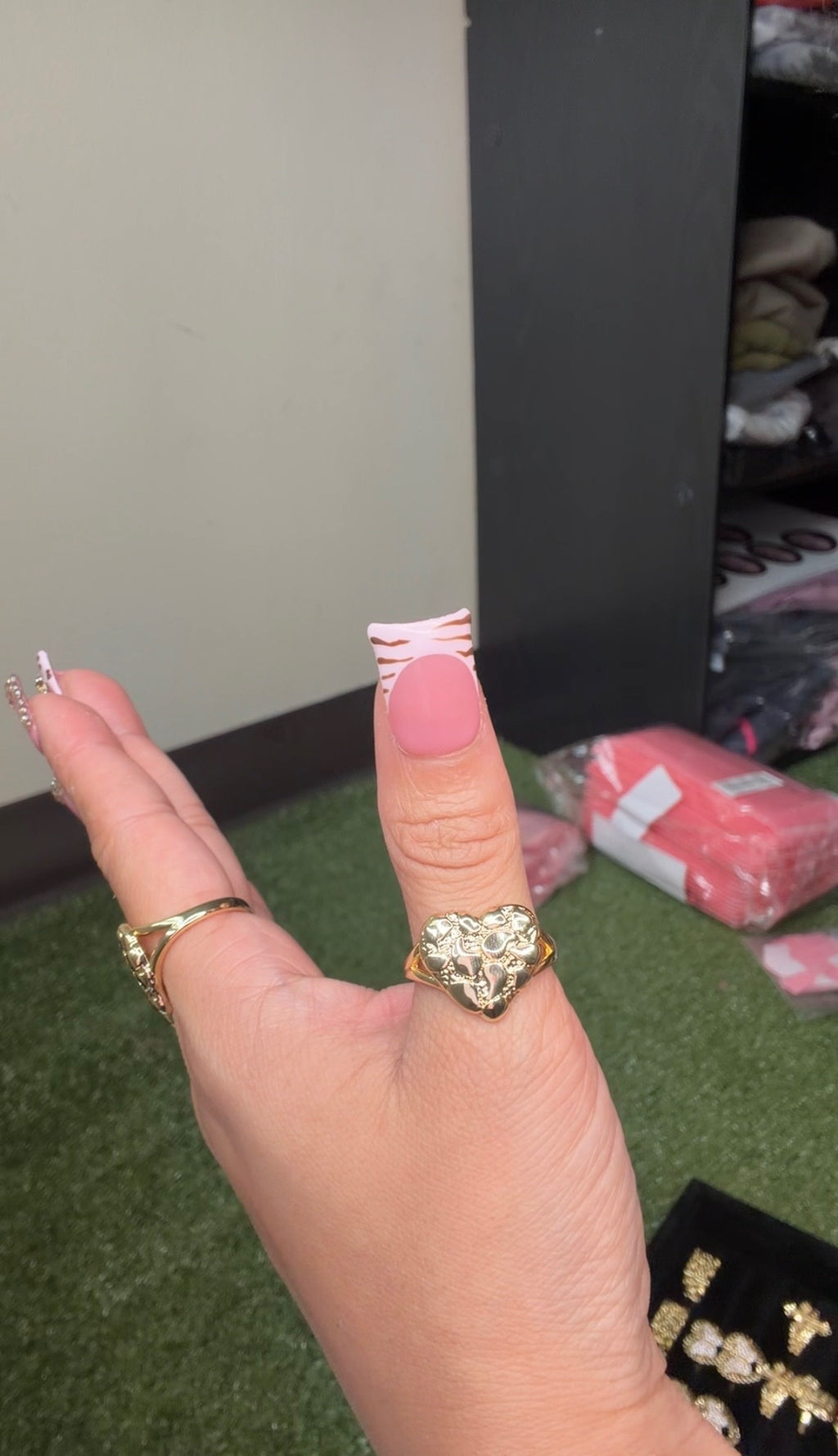 Nugget Heart Ring