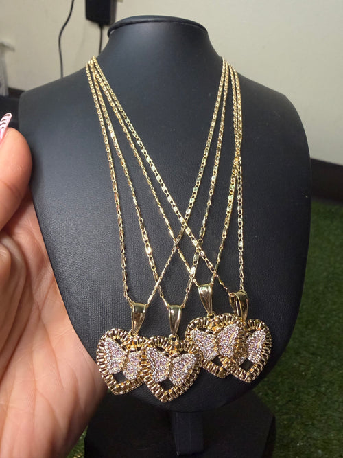 Butterfly Zirconia Necklace